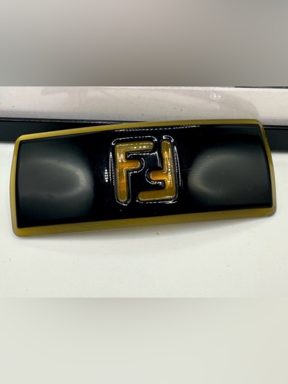Fendi FF Logo Vintage Barrette